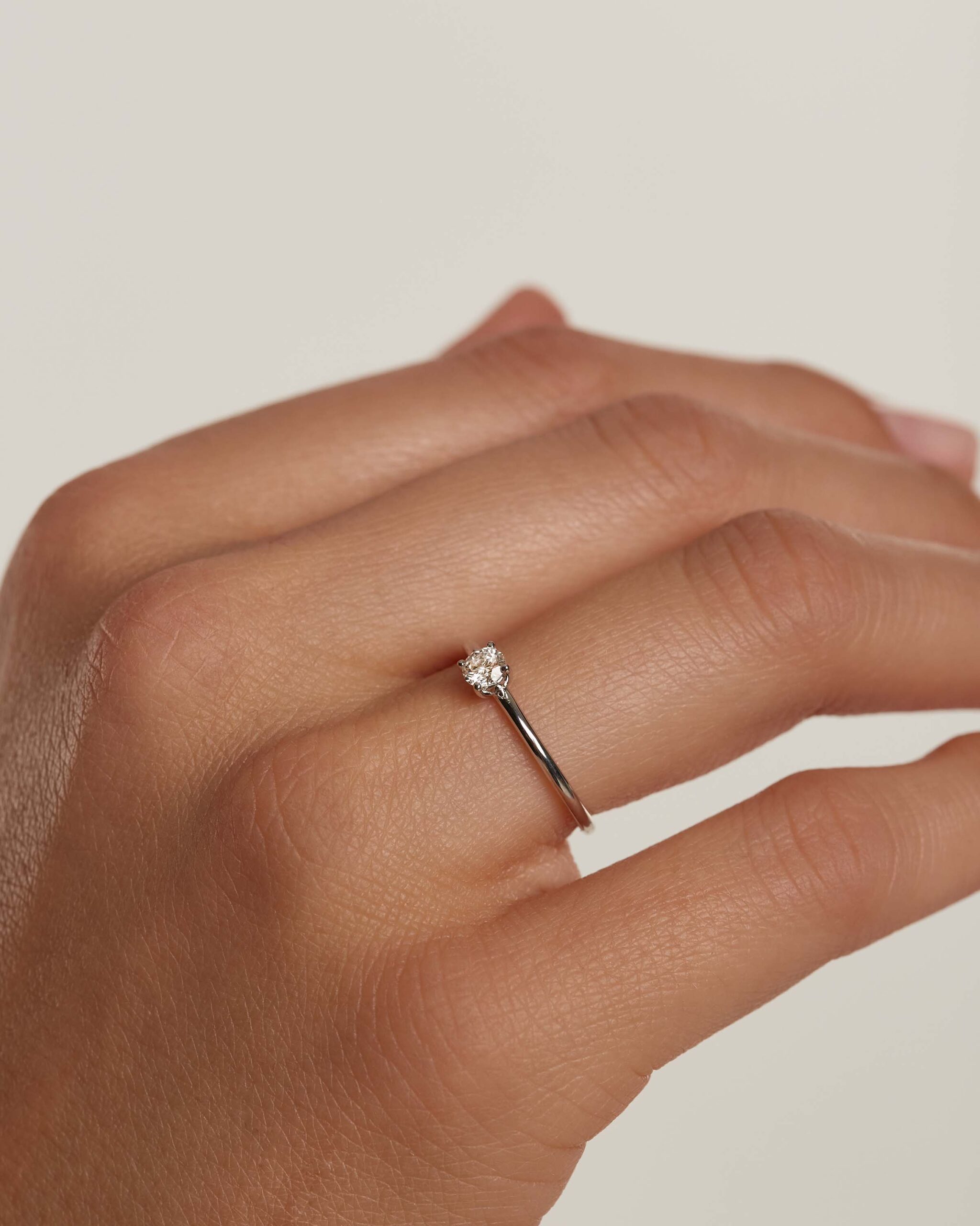 Diamonds Solitaire Ring