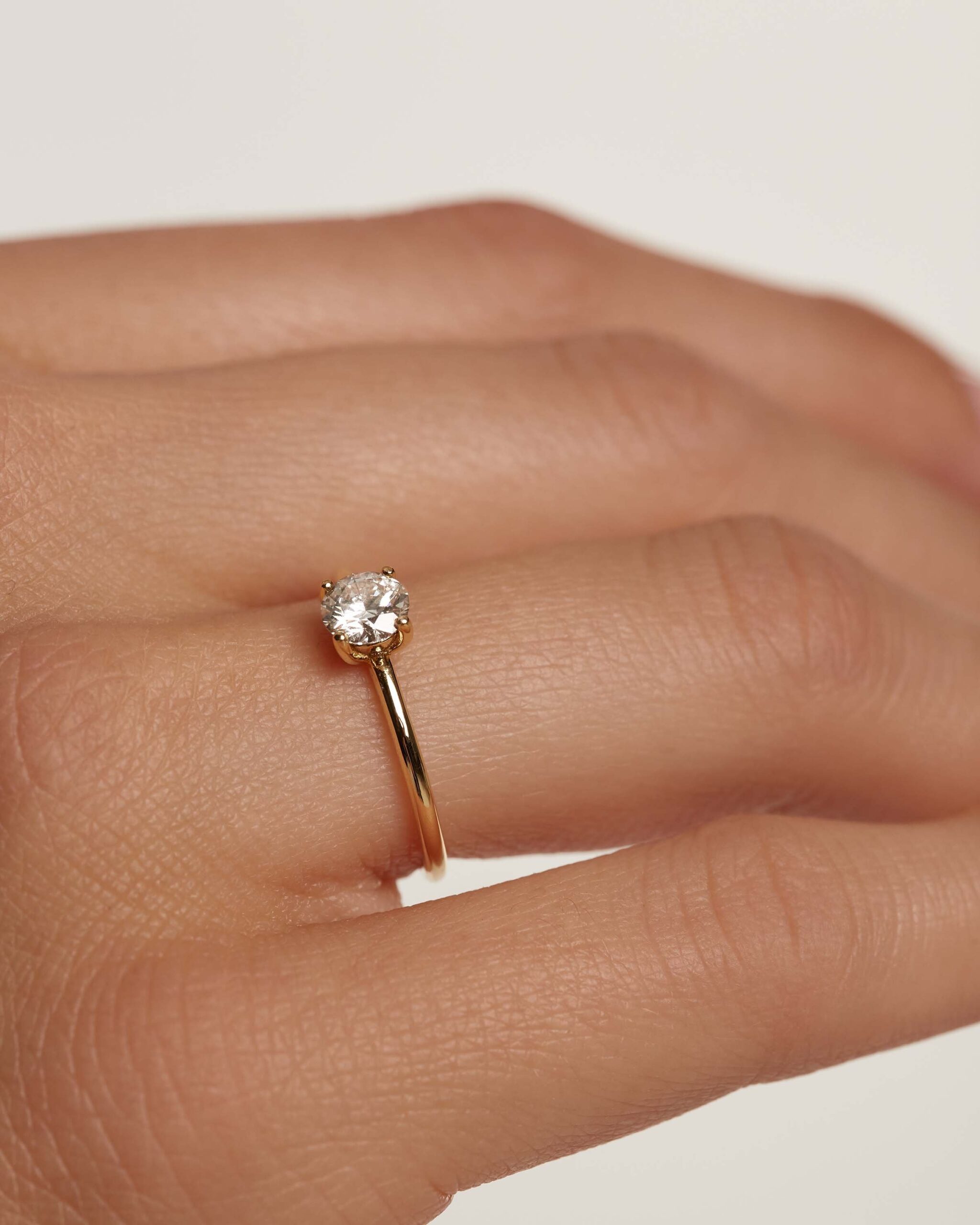 Diamonds Solitaire Ring