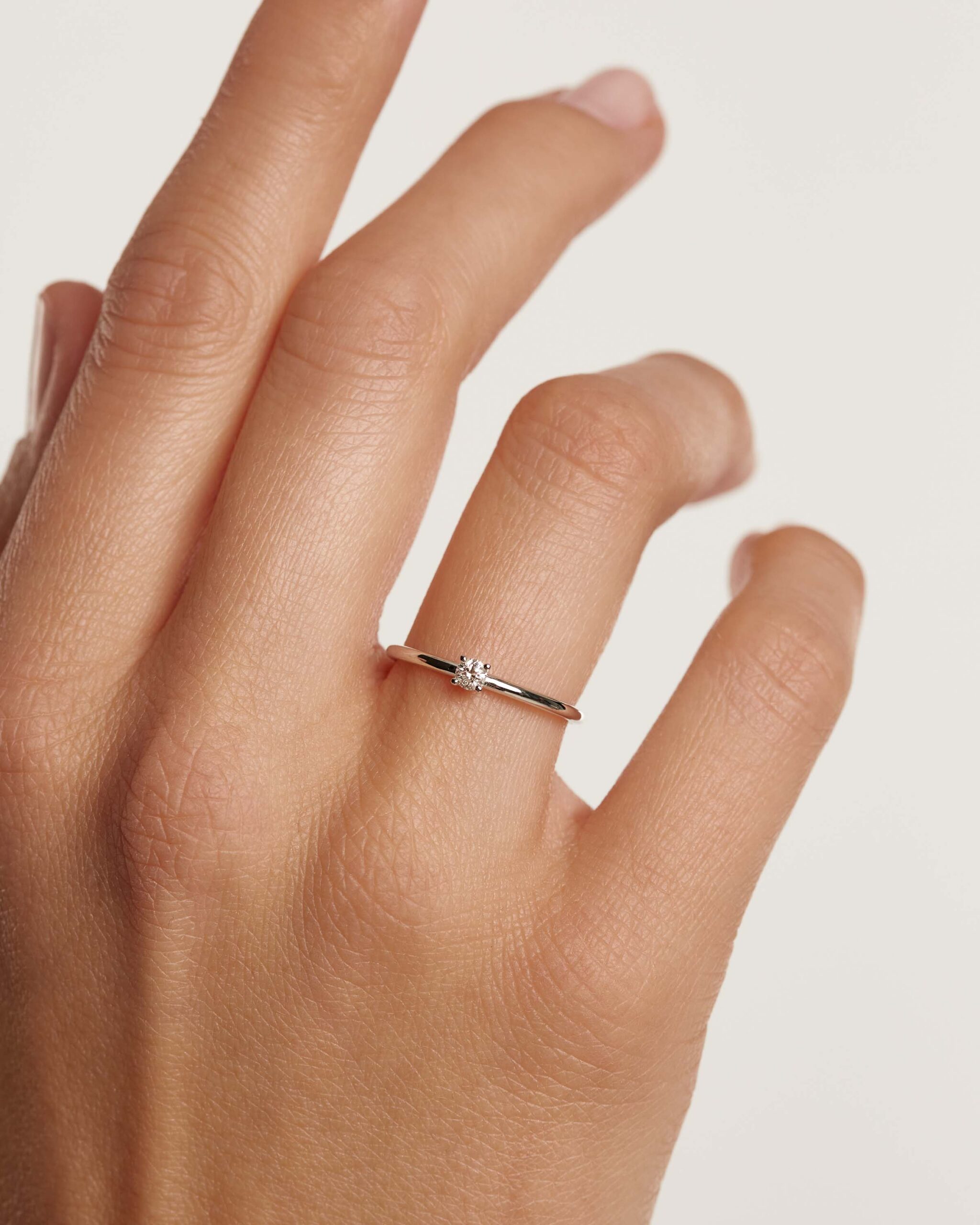 Diamonds Solitaire Ring