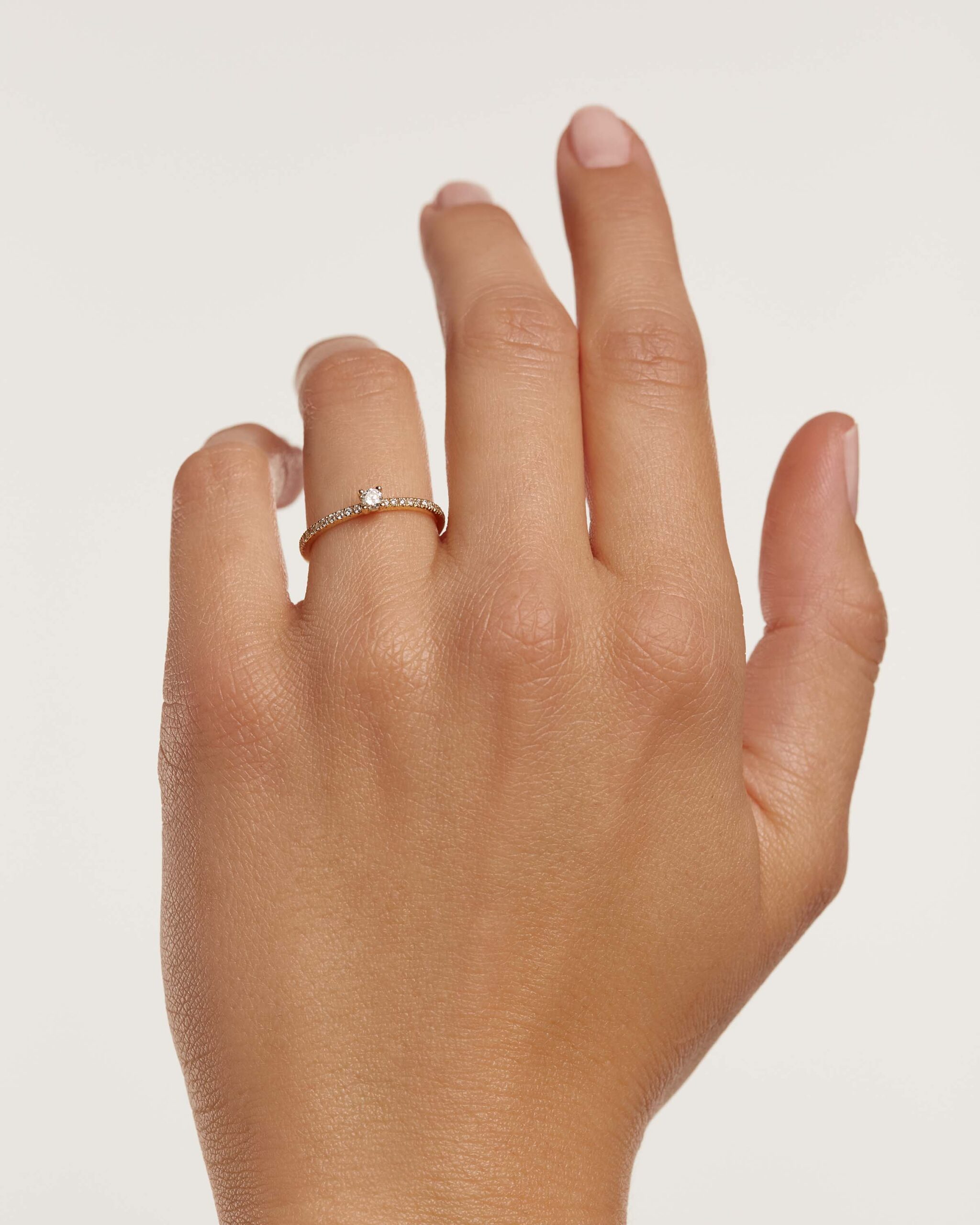 Diamonds and gold Solstice Ring