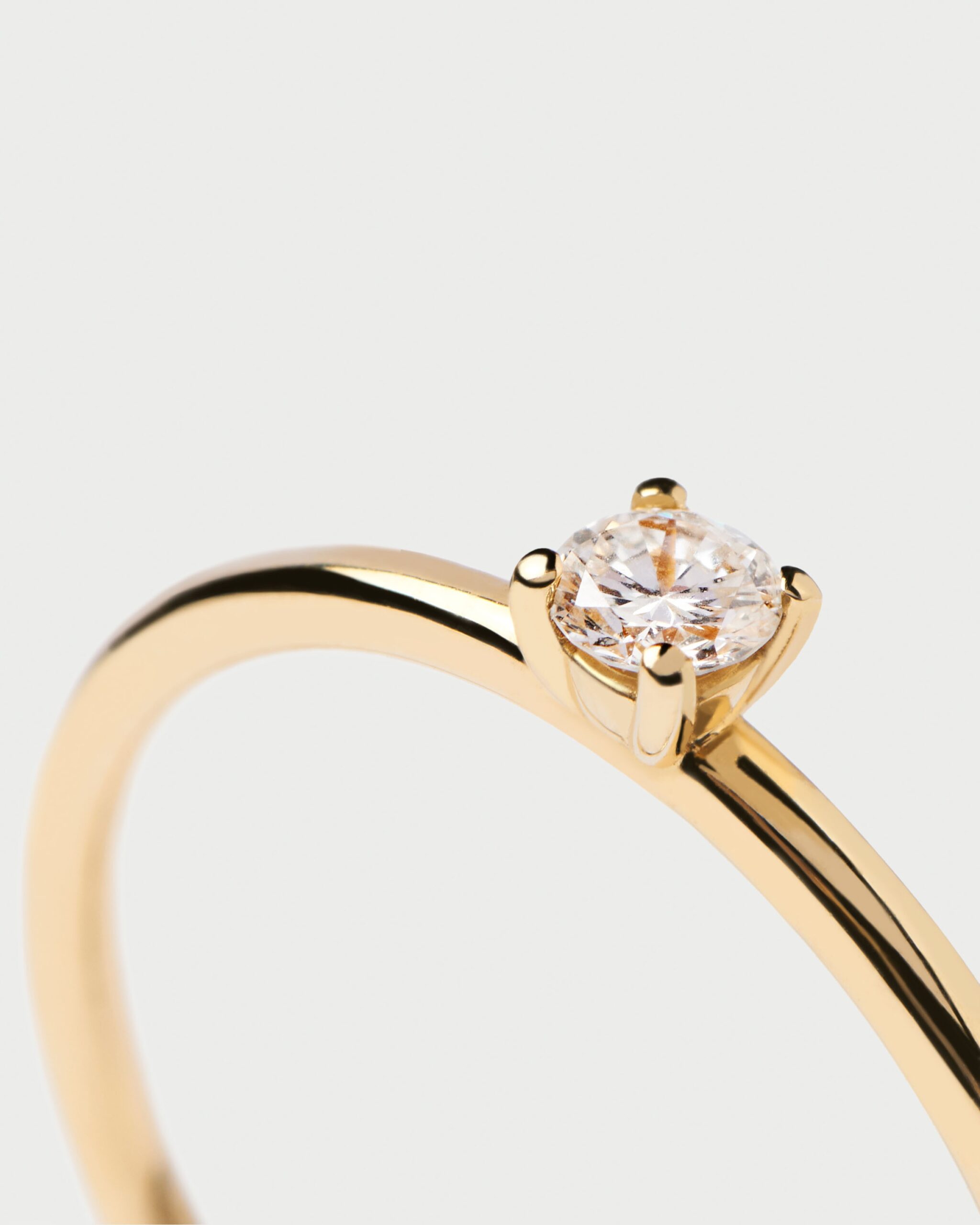 Diamonds Solitaire Ring