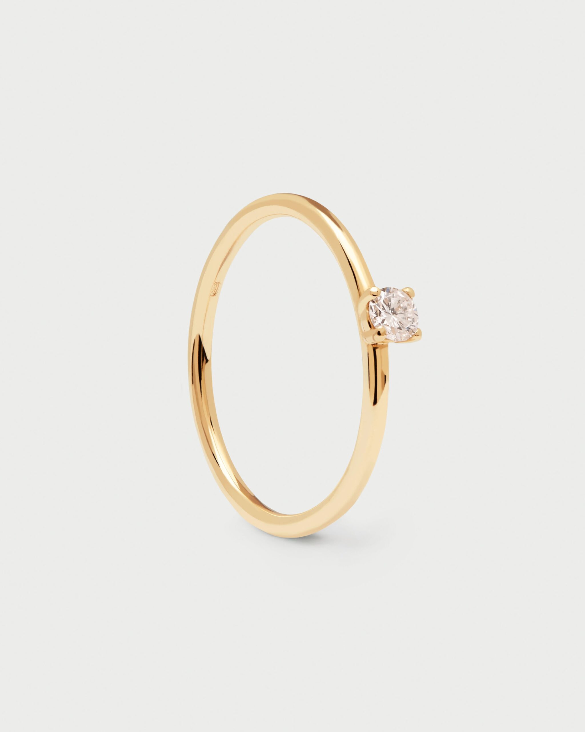 Diamonds Solitaire Ring