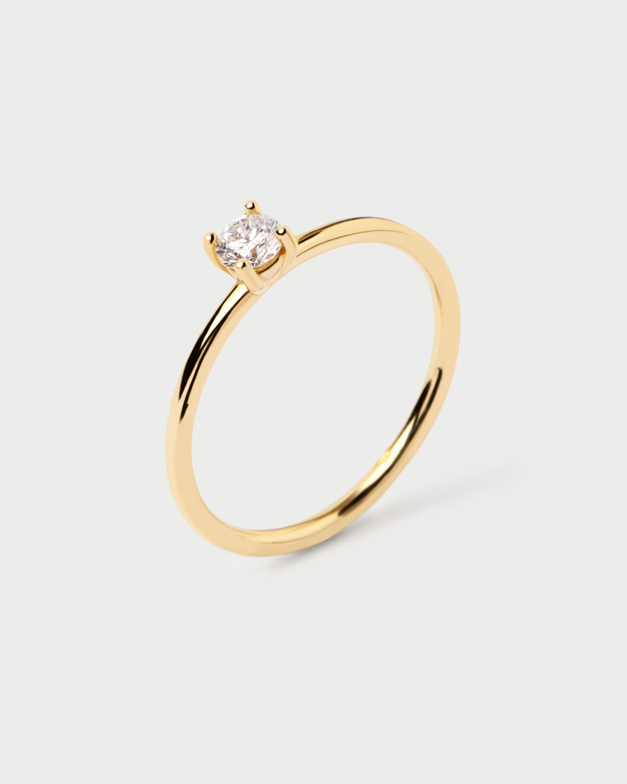 Diamonds Solitaire Ring