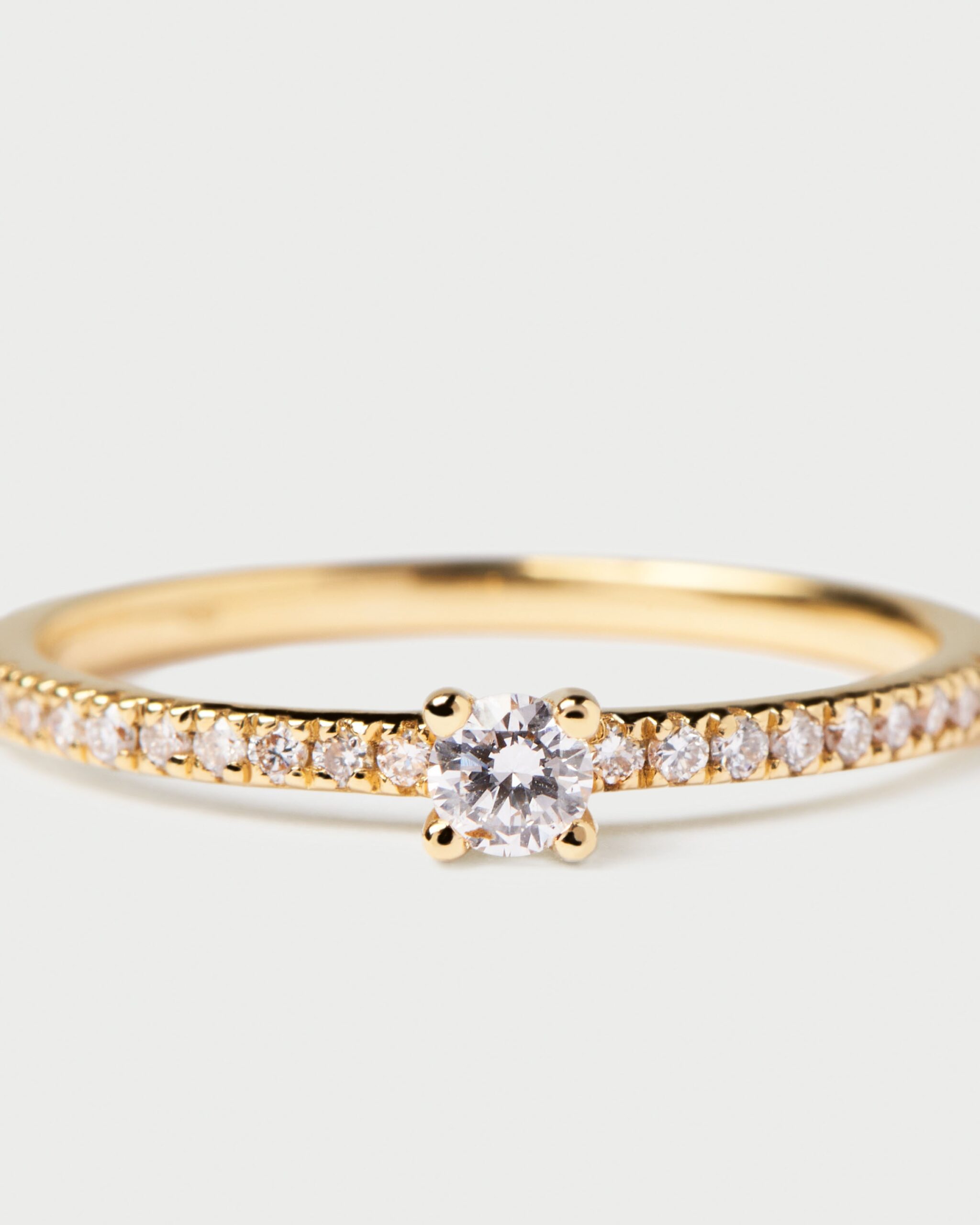 Diamonds and gold Solstice Ring