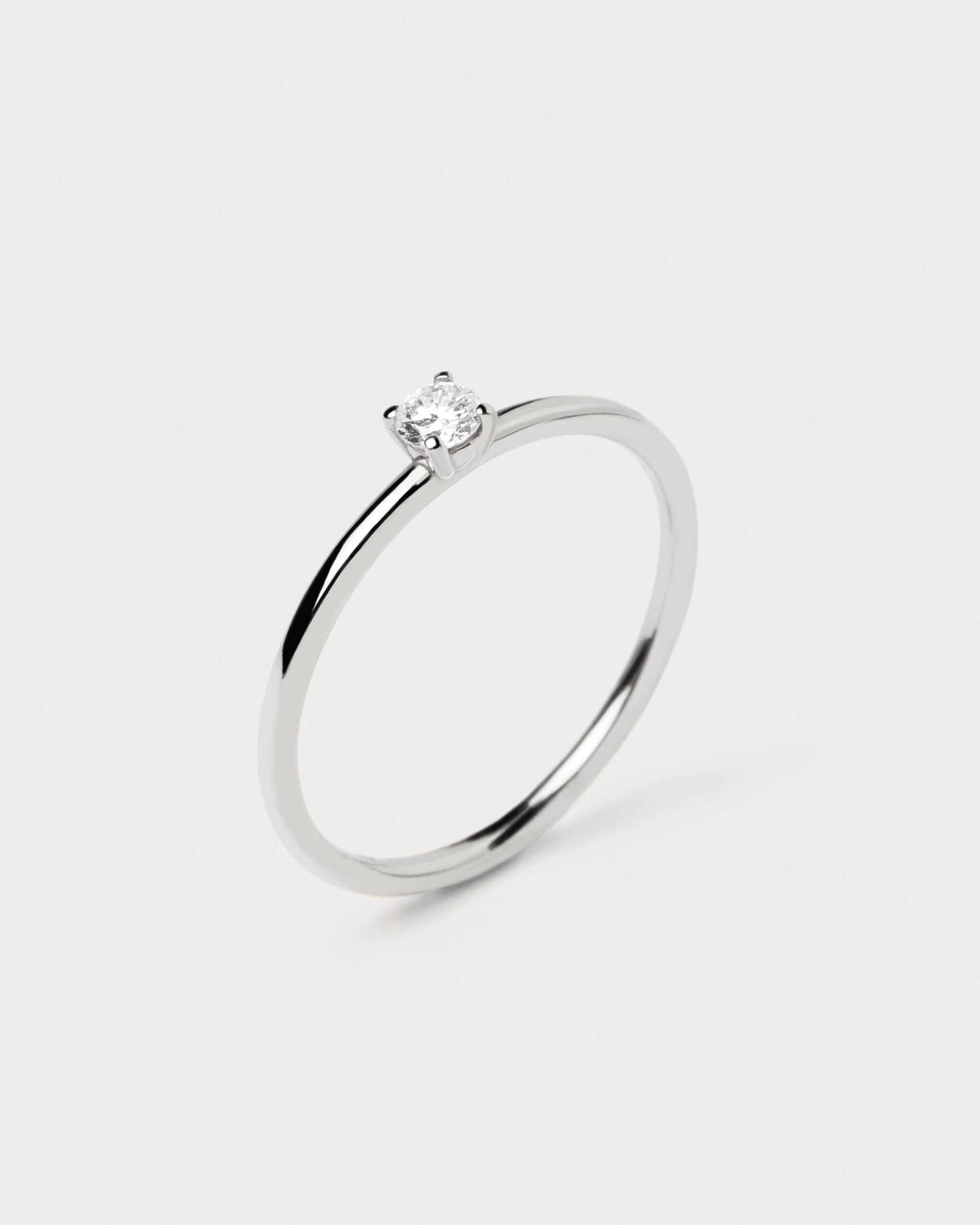 Diamonds Solitaire Ring