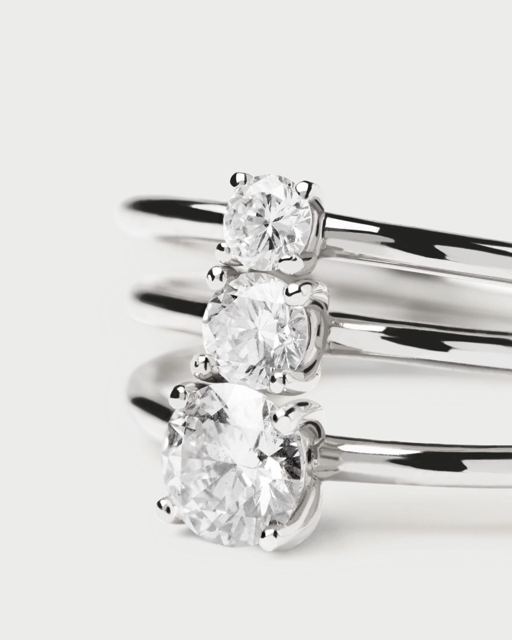 Diamonds Solitaire Ring