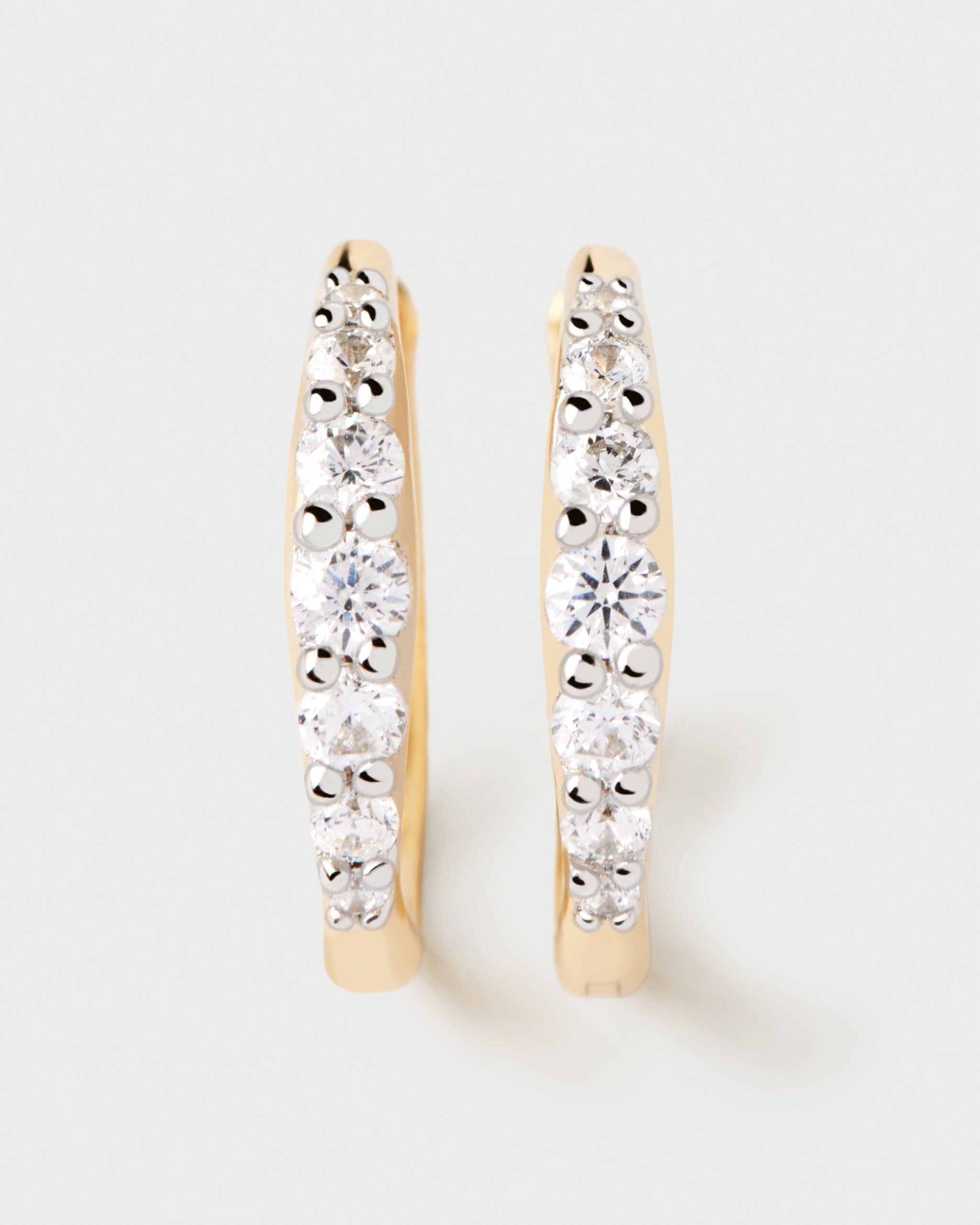 Diamonds And Gold Estella Mini Hoops
