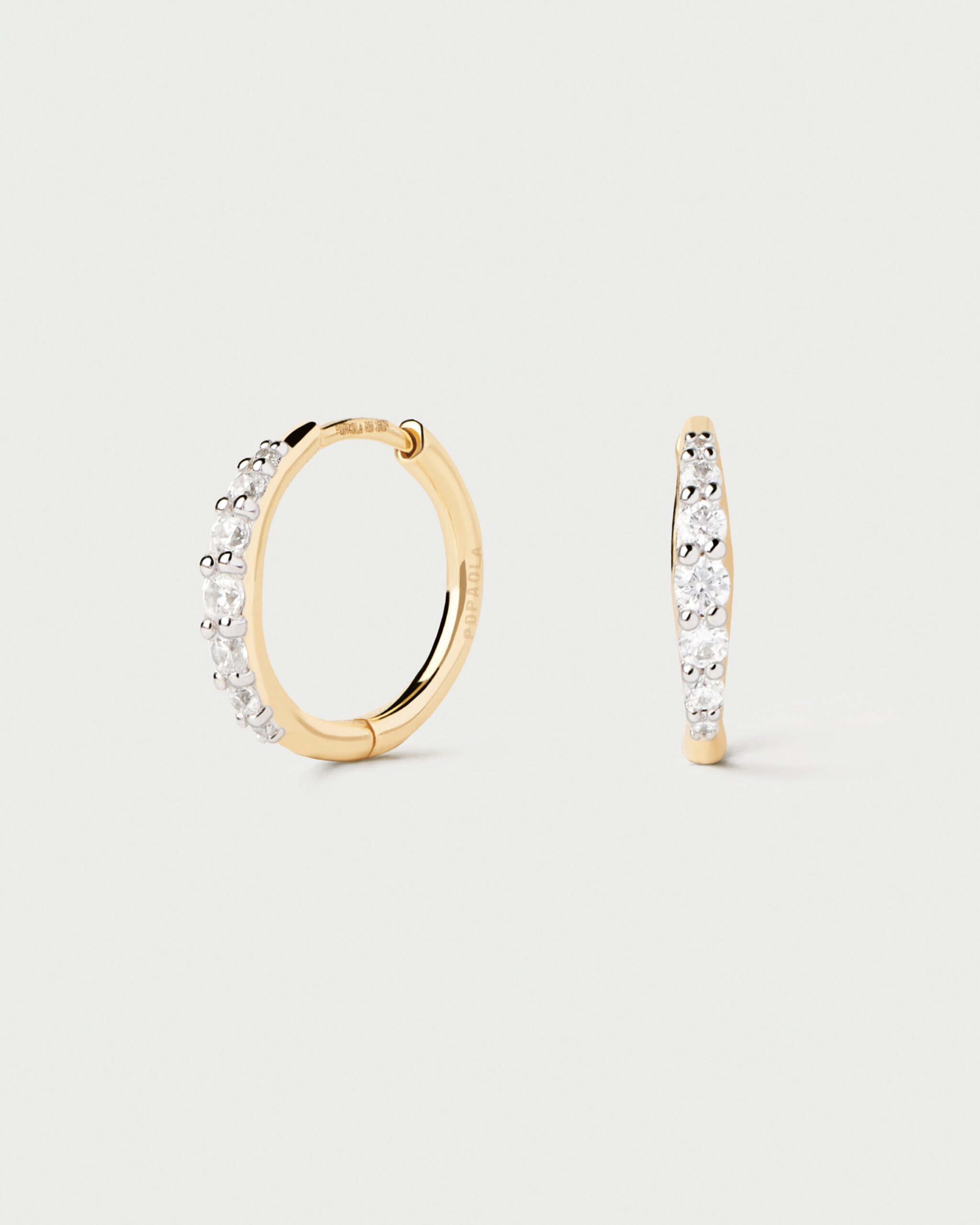 Diamonds And Gold Estella Mini Hoops