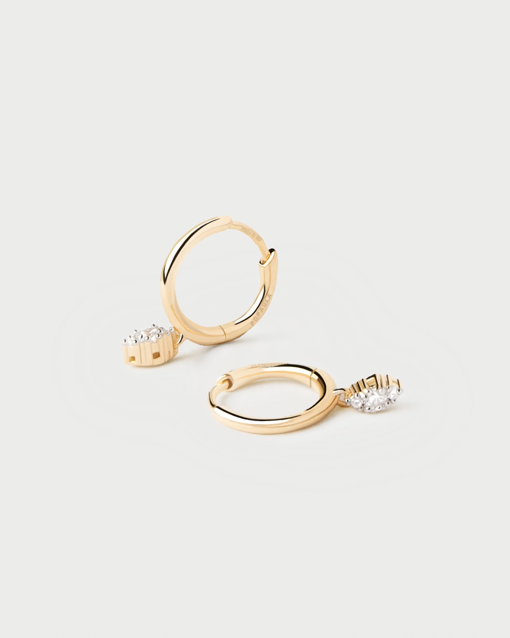 Diamonds And Gold Emi Hoops