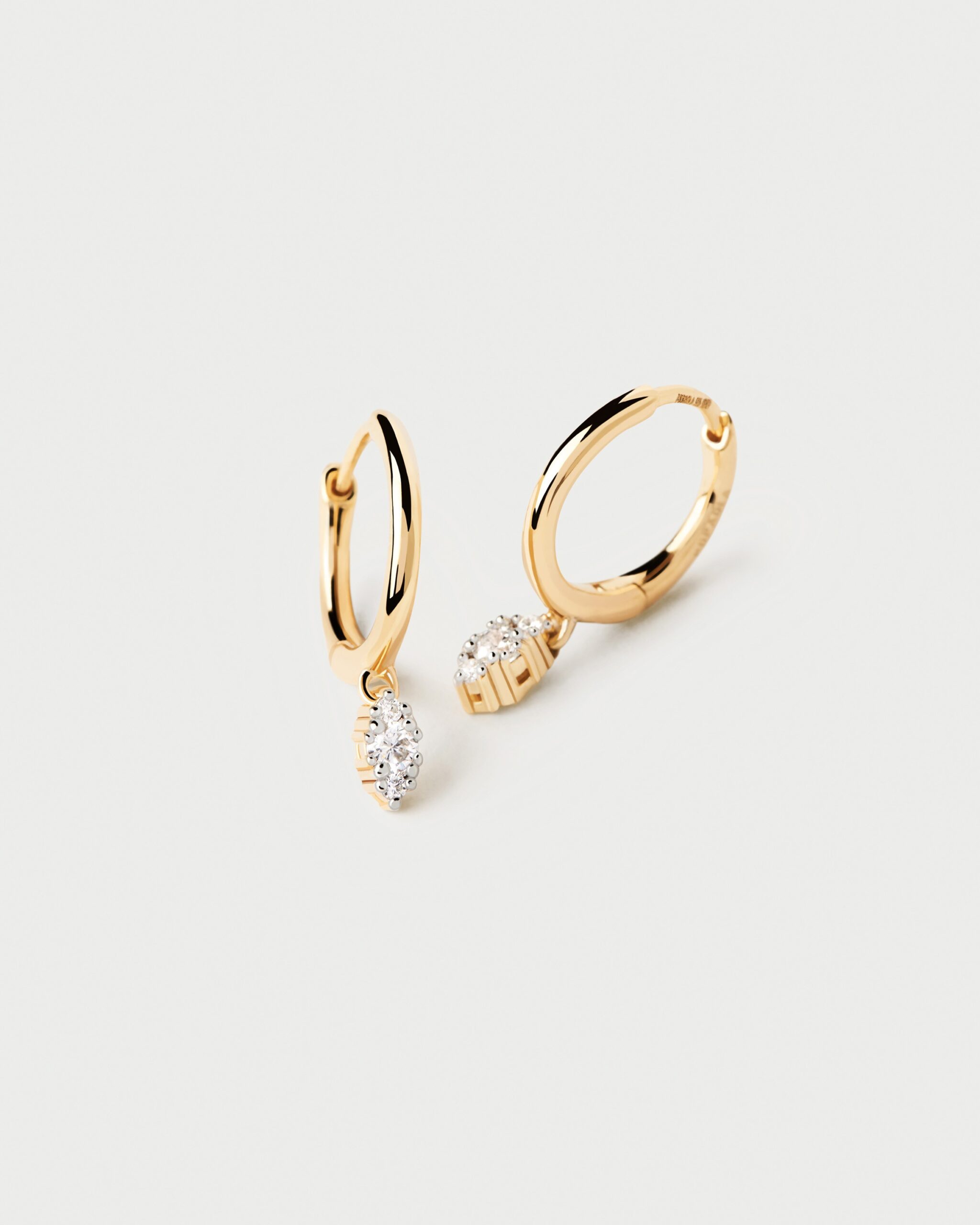 Diamonds And Gold Emi Hoops