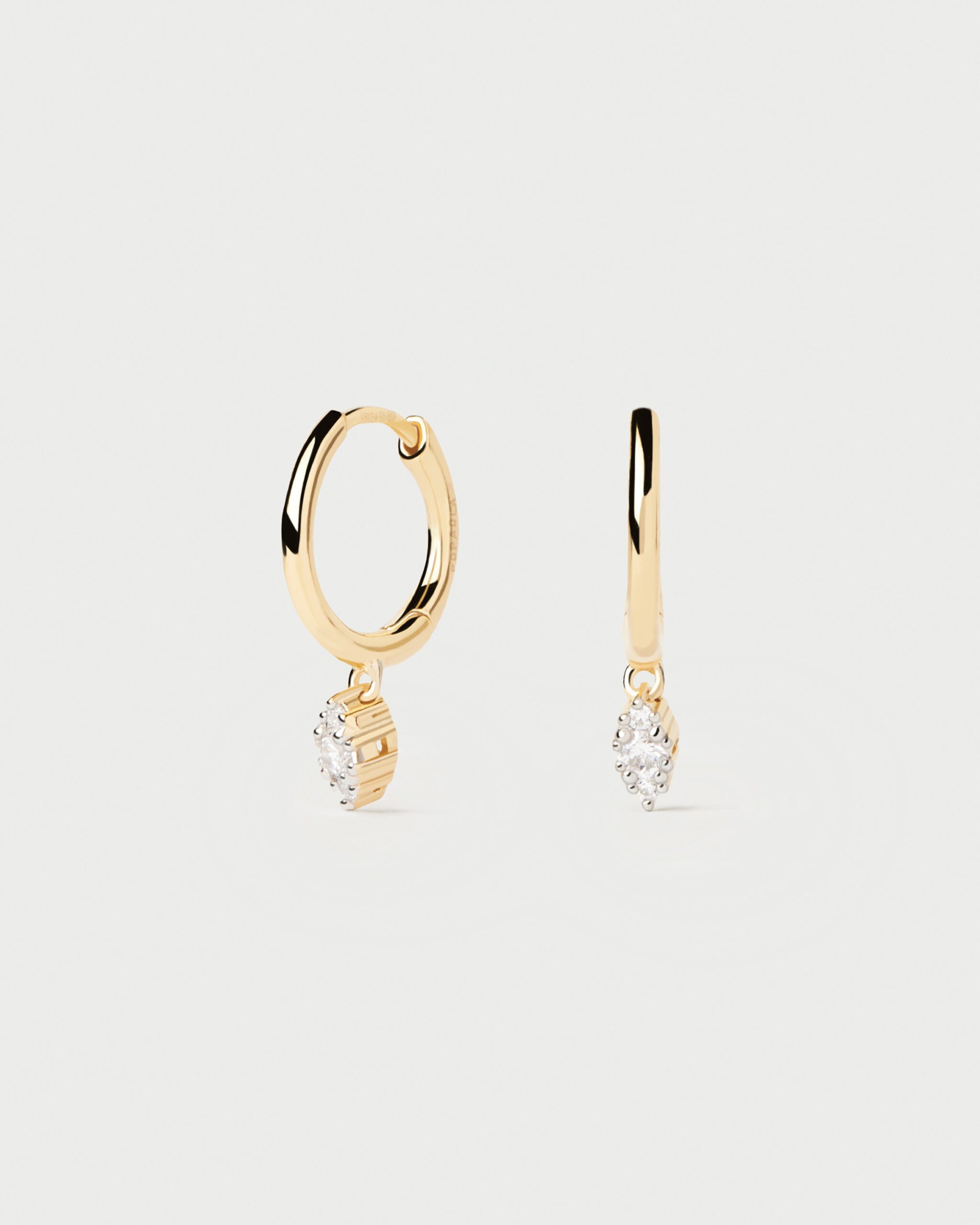 Diamonds And Gold Emi Hoops