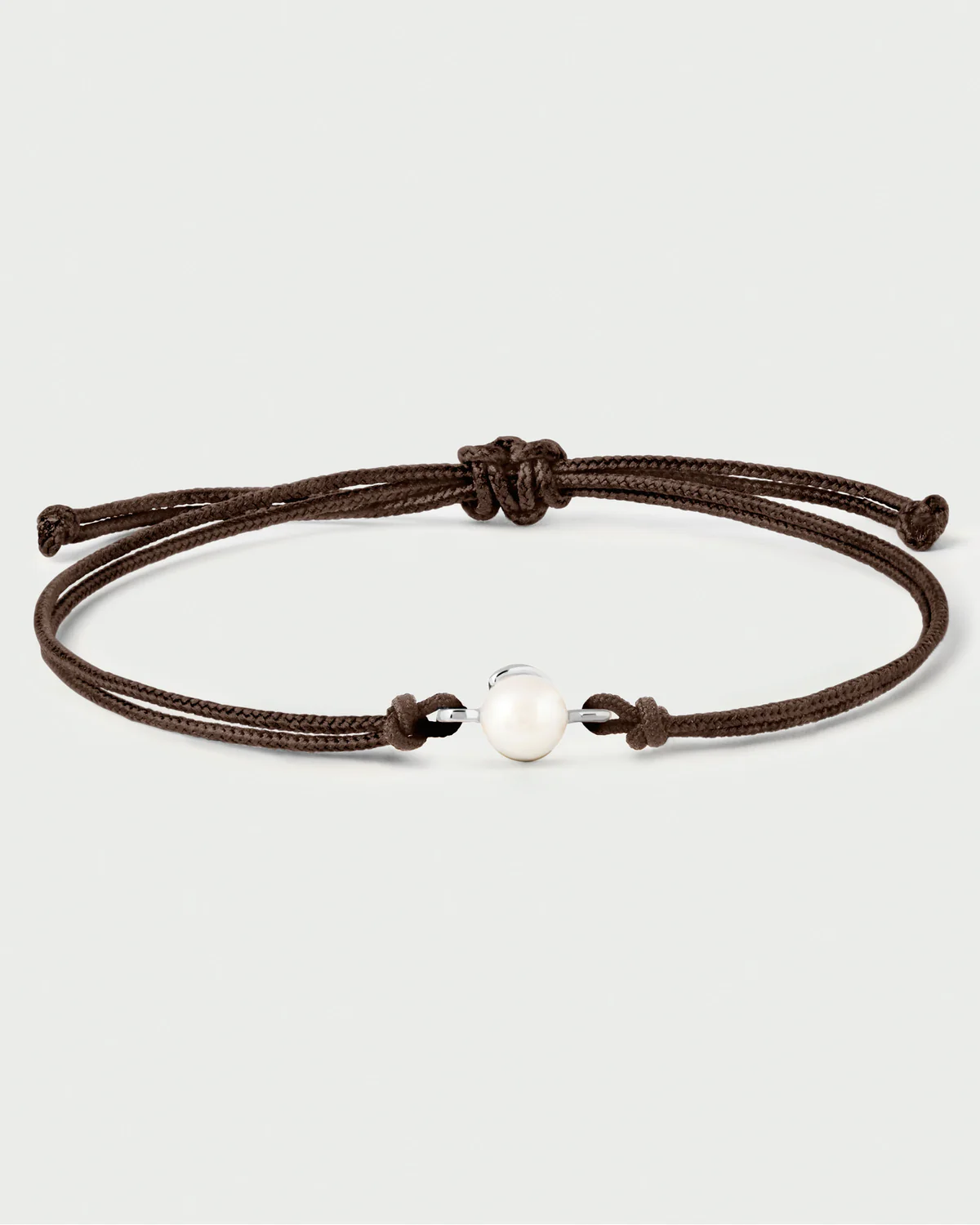 Bracelet à cordon en argent Orion avec perle